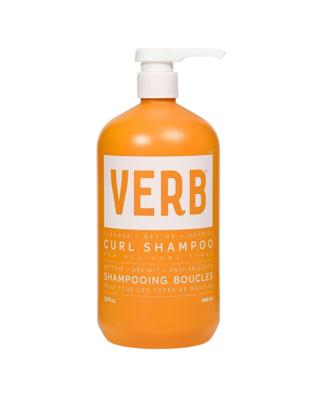 Verb® Curl Shampoo gently cleanses waves, curls and coils. Powered by the brand's proprietary SunflowerCurl™ Complex, cold-pressed golden jojoba oil and castor oil, this nourishing shampoo enhances manageability and definition.