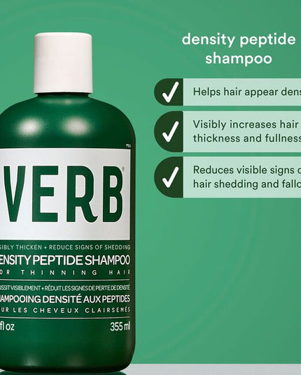 A density-boosting shampoo, powered by saw palmetto extract, ginseng root extract and niacinamide, that gently cleanses and helps minimize the appearance of shedding for a less visible scalp and thicker, fuller-looking hair.