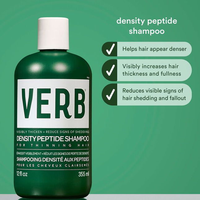 A density-boosting shampoo, powered by saw palmetto extract, ginseng root extract and niacinamide, that gently cleanses and helps minimize the appearance of shedding for a less visible scalp and thicker, fuller-looking hair.