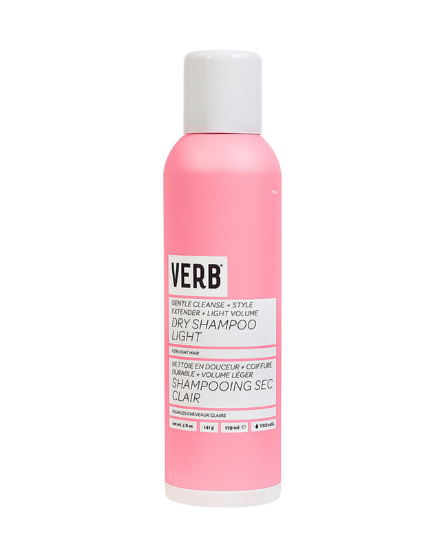 Verb Dry Shampoo Light refreshes hair, extends style and boosts body. Powered by rice starch to absorb oil and odors, while cleansing hair, this formula is designed to disappear in blonde colors and leave hair feeling clean. Now in a longer-lasting size.