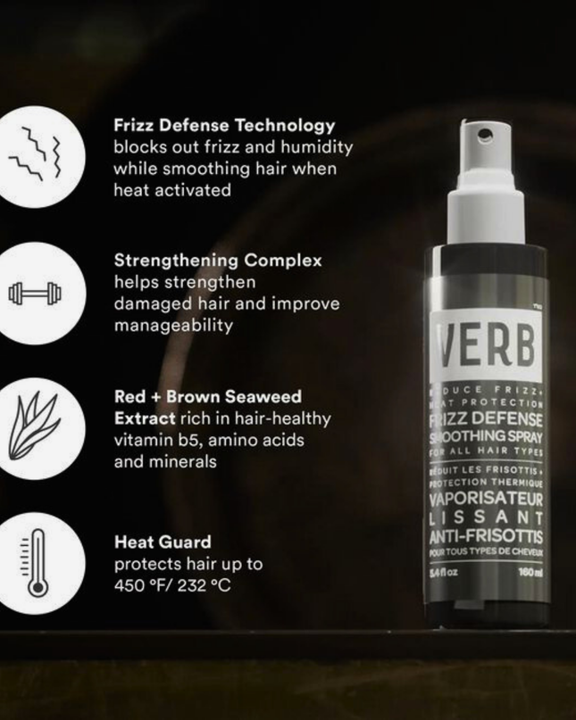 A smoothing spray that provides an anti-frizz shield, protects hair from heat and leaves hair smoother and sleeker with a shiny finish for the ultimate blowout.
