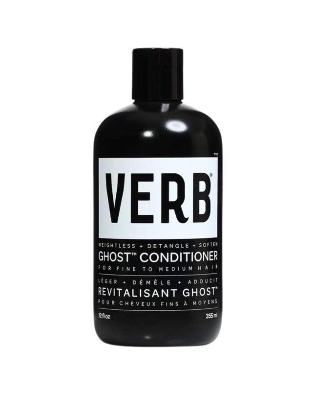 Verb® Ghost™ Conditioner detangles and moisturizes fine hair. Powered by moringa oil, green tea extract and a vegan protein, this conditioner smooths frizz and softens hair.