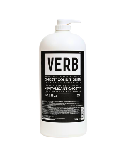 Verb® Ghost™ Conditioner detangles and moisturizes fine hair. Powered by moringa oil, green tea extract and a vegan protein, this conditioner smooths frizz and softens hair.