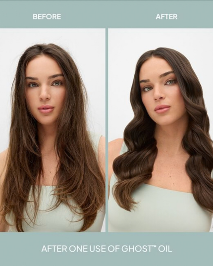 Ghost™ Oil is an everyday weightless hair oil. Powered by moringa oil, this blend hydrates, fights frizz and enhance shine by 75%* for all hair types and textures.