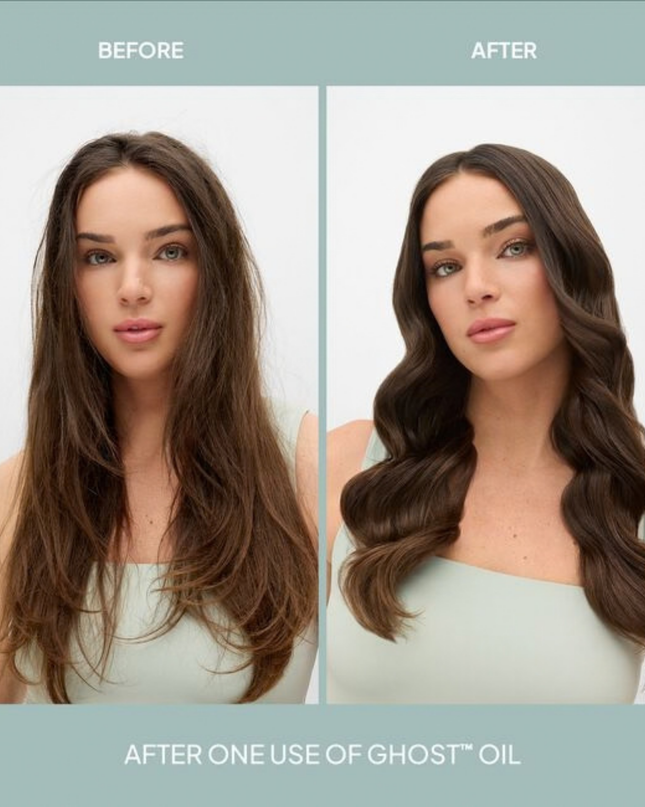 Ghost™ Oil is an everyday weightless hair oil. Powered by moringa oil, this blend hydrates, fights frizz and enhance shine by 75%* for all hair types and textures.