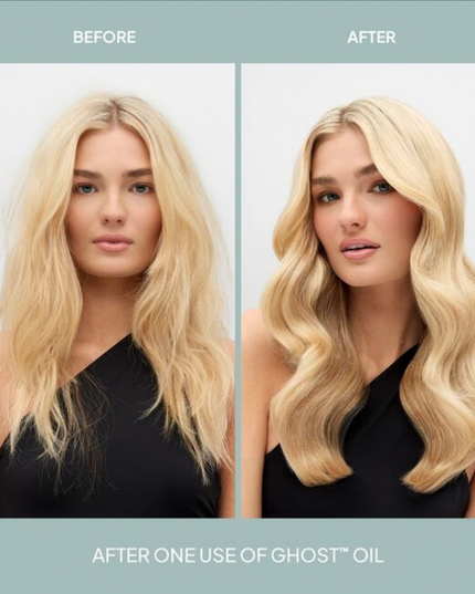 Ghost™ Oil is an everyday weightless hair oil. Powered by moringa oil, this blend hydrates, fights frizz and enhance shine by 75%* for all hair types and textures.