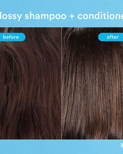Now with a new and improved formula, Verb® Glossy Shampoo adds extra moisture and intense glossy shine to dry, dull and damaged hair. Powered by peach oil, squalane, rosehip oil and a shine-enhancing complex, this shampoo has slightly more foam-ability and leaves hair feeling extra hydrated with a glass-like shine.