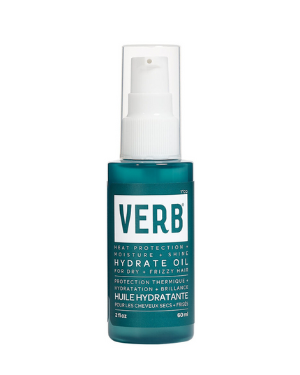 Verb Hydrate Oil is a rich styling oil that smooths strands, provides all-day moisture and protects hair from heat. Powered by argan oil, babassu oil, a moisture-locking ceramide and our heat-shielding technology, this oil is formulated to reduce frizz and add moisture to hair.