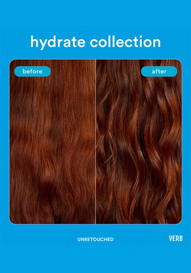 Verb Hydrate Oil is a rich styling oil that smooths strands, provides all-day moisture and protects hair from heat. Powered by argan oil, babassu oil, a moisture-locking ceramide and our heat-shielding technology, this oil is formulated to reduce frizz and add moisture to hair.