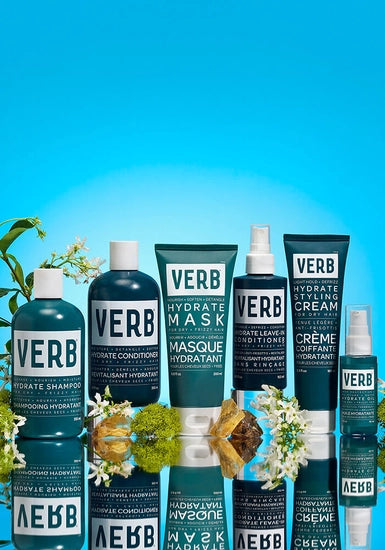 Verb Hydrate Oil is a rich styling oil that smooths strands, provides all-day moisture and protects hair from heat. Powered by argan oil, babassu oil, a moisture-locking ceramide and our heat-shielding technology, this oil is formulated to reduce frizz and add moisture to hair.