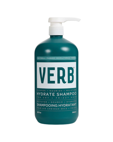 Verb® Hydrate Shampoo gently cleanses and adds moisture to dry, frizzy hair. Powered by argan oil, babassu oil, a moisture-locking ceramide and a hydrating complex, this shampoo is formulated to leave hair nourished.