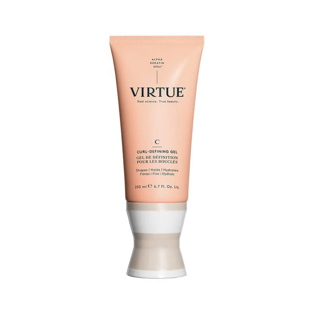 Virtue® Curl-Defining Gel is a memory-building curl perfector with the strength of a traditional gel definer but none of the slick, crunchy side effects. Sheer and smooth, it glides through hair to build, shape, de-frizz, and hold the curls you have––and the ones you never knew existed.
