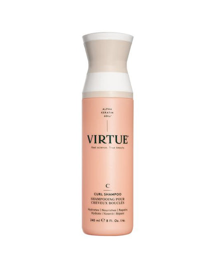 Virtue® Curl Shampoo is a rich, non-drying formula that gently cleanses while removing excess oils and build-up to maintain the natural curl pattern. It protects against humidity, heat, and environmental damage while mending and prepping hair for manageable, frizz-free styles.