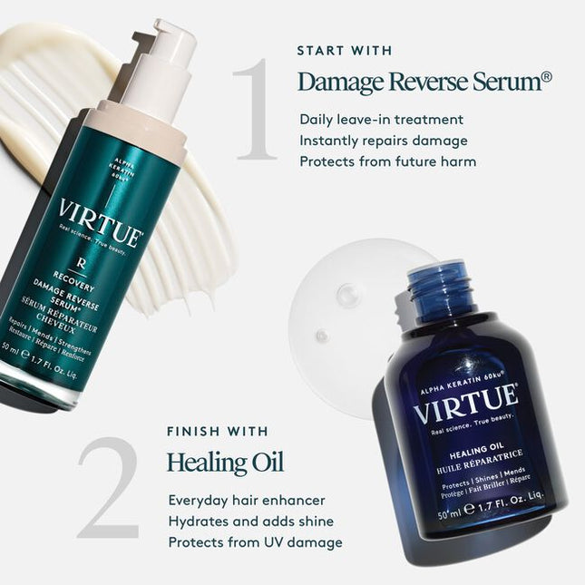 Damage Reverse/Remedy Serum® revolutionizes hair repair by not only fighting future damage, but by instantly repairing damage. Packed with the highest percentage of our bio-identical protein, Alpha Keratin 60ku®. This wonder-working miracle serum instantly repairs the severed bonds that give hair its strength, naturally restores damaged peptides to give hair elasticity, and refills each strand with keratin to smooth, soften, and protect from future harm.