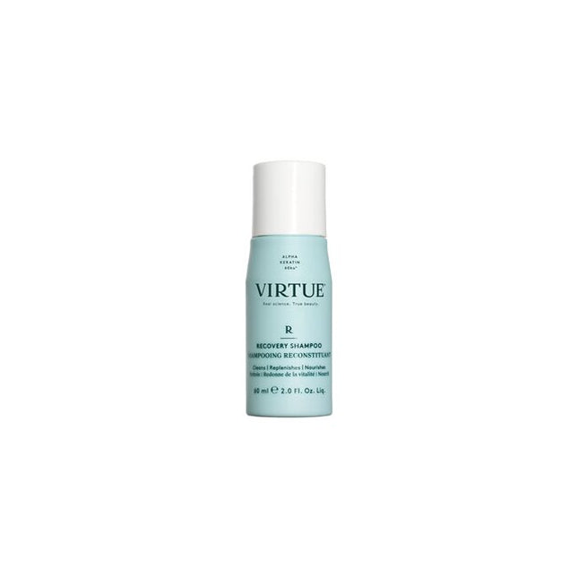 Virtue® Recovery Shampoo works to rebuild damaged hair with each use. It gently dissolves daily build-up while filling in cracks of damage to leave hair healthy, soft, and supple.