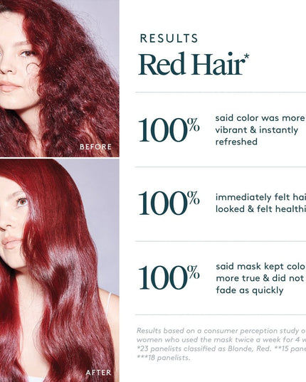Virtue ColorKick Illuminating Mask protects and maintains hair color between services by providing intense hydration, reflective luminosity, and color vibrancy, as well as solar and heat protection to keep shades from dulling and drying out.