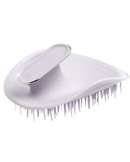 Uniquely designed for fragile hair, the revolutionary Manta brush bends and molds to the shape of your hand and scalp, creating less tension on each strand. Its flexible bristles gently massage the scalp and glide seamlessly through the hair, minimizing breakage and restoring a youthful, silky shine.