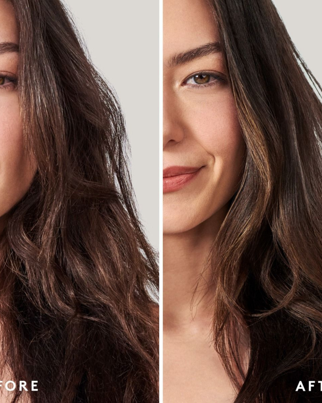 Virtue® Smooth Shampoo works to both cleanse and refine textured hair. Infused with restorative ingredients, it de-frizzes strand by strand to seal in moisture and shine.