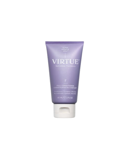 Virtue® Full Conditioner thickens hair with each use without weighing hair down. It deeply moisturizes the hair, creating lasting lift, body, and luster.