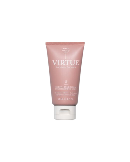 Virtue® Smooth Conditioner eliminates frizz with every shower. It soothes the cuticle, locks out humidity, and locks in moisture, giving hair a brilliant luster.