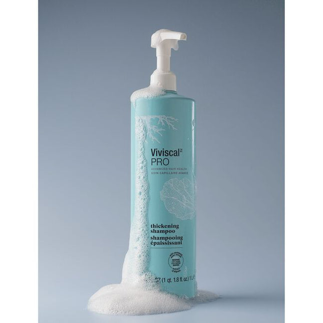 Viviscal PRO Thickening Shampoo gently cleanses hair and scalp leaving hair looking thicker and fuller.