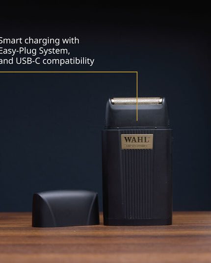 Introducing the NEW Wahl Micro Power Finishing Tool! This small, single-foil shaver is a must-have for precision haircuts. This powerful super close finishing tool is excellent for detail work and hard to reach areas. The Wahl Micro Power Finishing Tool features a convenient USB-C charging as well as a spare foil and cutter bar.