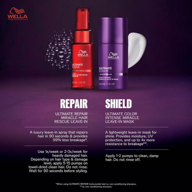The perfect duo to repair hair damage in 90 seconds* & shield color vibrancy.
