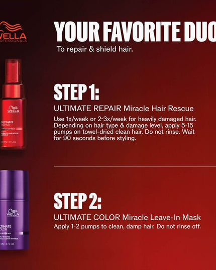 The perfect duo to repair hair damage in 90 seconds* & shield color vibrancy.