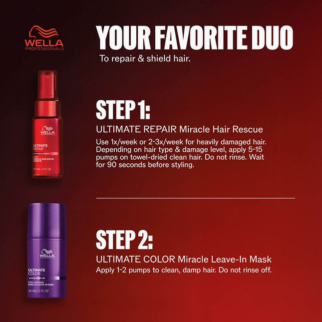 The perfect duo to repair hair damage in 90 seconds* & shield color vibrancy.