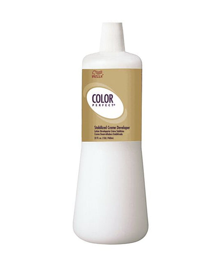 Wella Color Perfect Creme Developer specially stabilized for use with all permanent hair colors. Great for covering white/gray hair or lightening natural hair color
