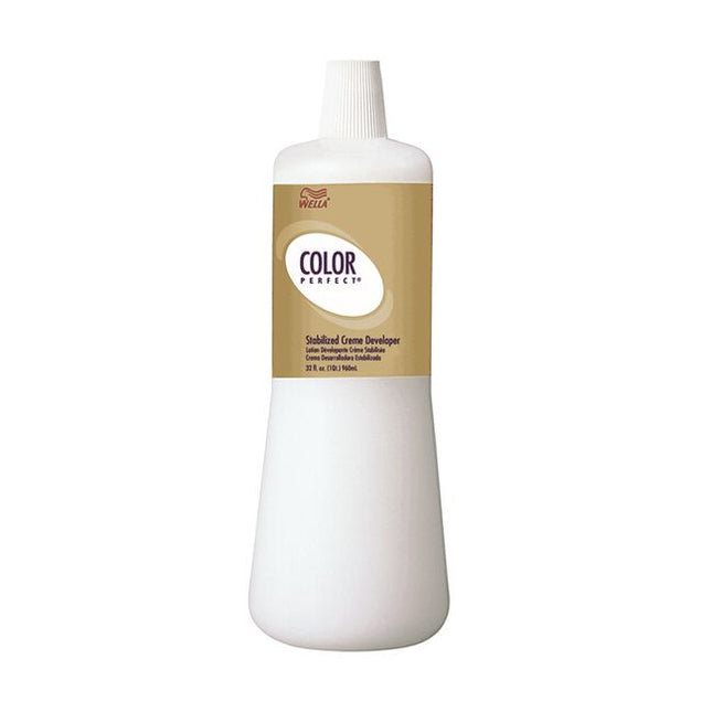 Wella Color Perfect Creme Developer specially stabilized for use with all permanent hair colors. Great for covering white/gray hair or lightening natural hair color