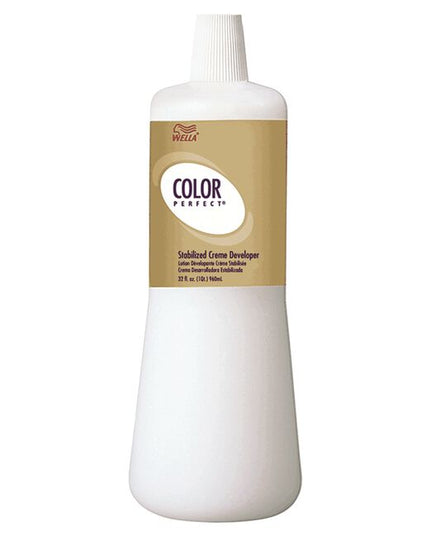 Wella Color Perfect Creme Developer specially stabilized for use with all permanent hair colors. Great for covering white/gray hair or lightening natural hair color