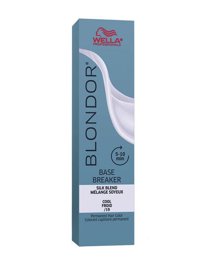 Wella Professionals introduces Blondor Base Breakers, specifically designed for an express base breaking service while gently depositing tone in up to 10 minutes. This allows you to lighten the natural hair up to 1 level while neutralizing unwanted warmth on both the natural hair and the pre-lightened areas. Aiding in blending the light and dark areas of the hair for a softer more natural and bright look and feel. All while being gentle.