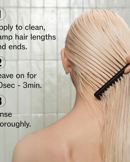 Cuticle smoothing conditioner. Moisture & anti-porosity for all colored hair. Color care from the inside out, for healthy-looking hair. Patented technology.