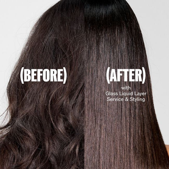 Experience the ultimate in frizz control and shine with Wella Professionals ULTIMATE SMOOTH Glass Liquid Layer, an instant leave-in spray treatment crafted for professional salon use. With Squalane and Omega-9 to deeply nourish hair inside and replenish hair outside - dermatologically tested and suitable for coloured hair.