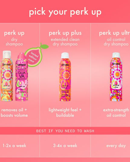 Send your clients on sweet escape with amika x Ellis Brooklyn’s limited-edition twist on this salon-favorite dry shampoo—bursting with notes of guava, banana, and vanilla. It's clinically proven to remove oil for actually cleaner hair, while boosting volume with no buildup or white cast.