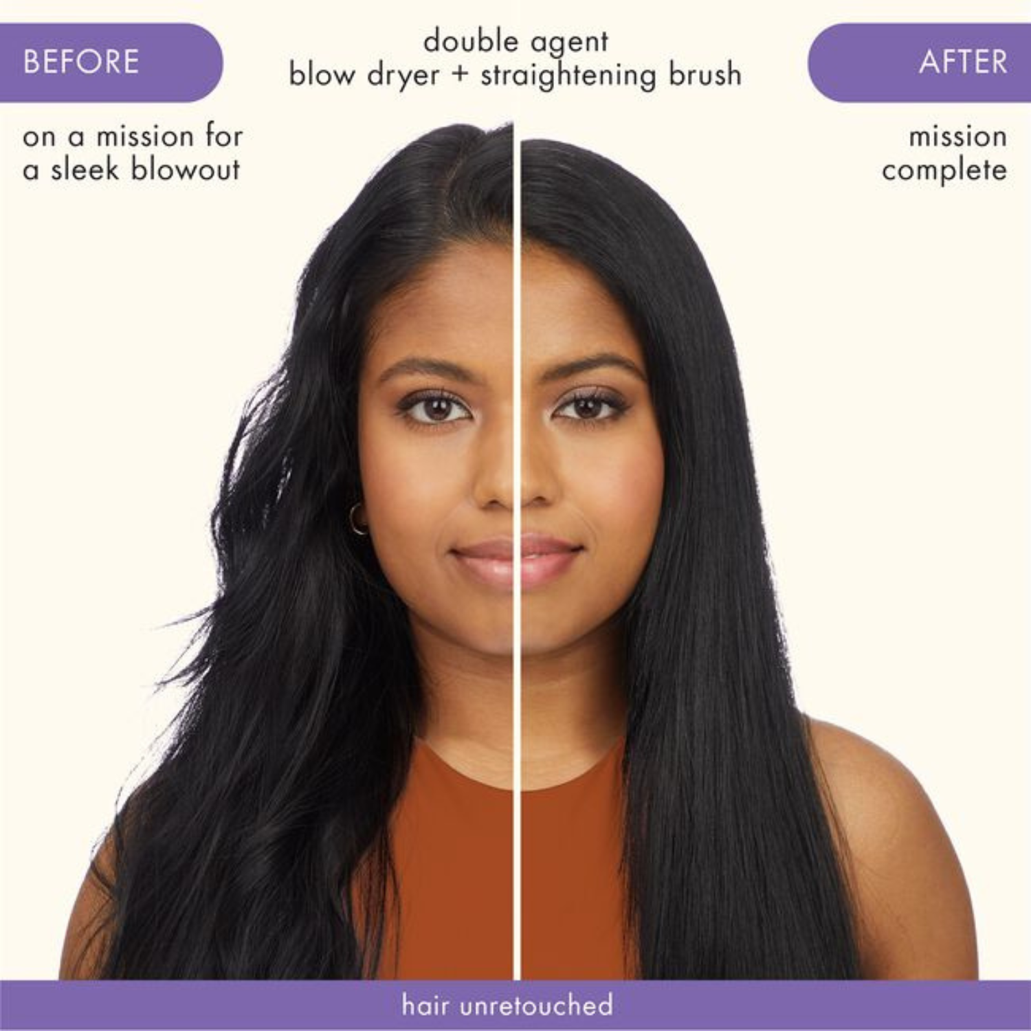 2 in 1 hair dryer & straightening brush clearance