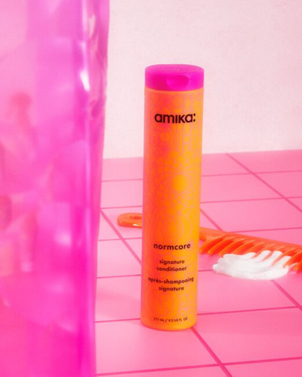 Packed with nutrient-rich sea buckthorn, normcore signature conditioner leaves hair 7x more conditioned* and results in nourished + soft hair. ​​