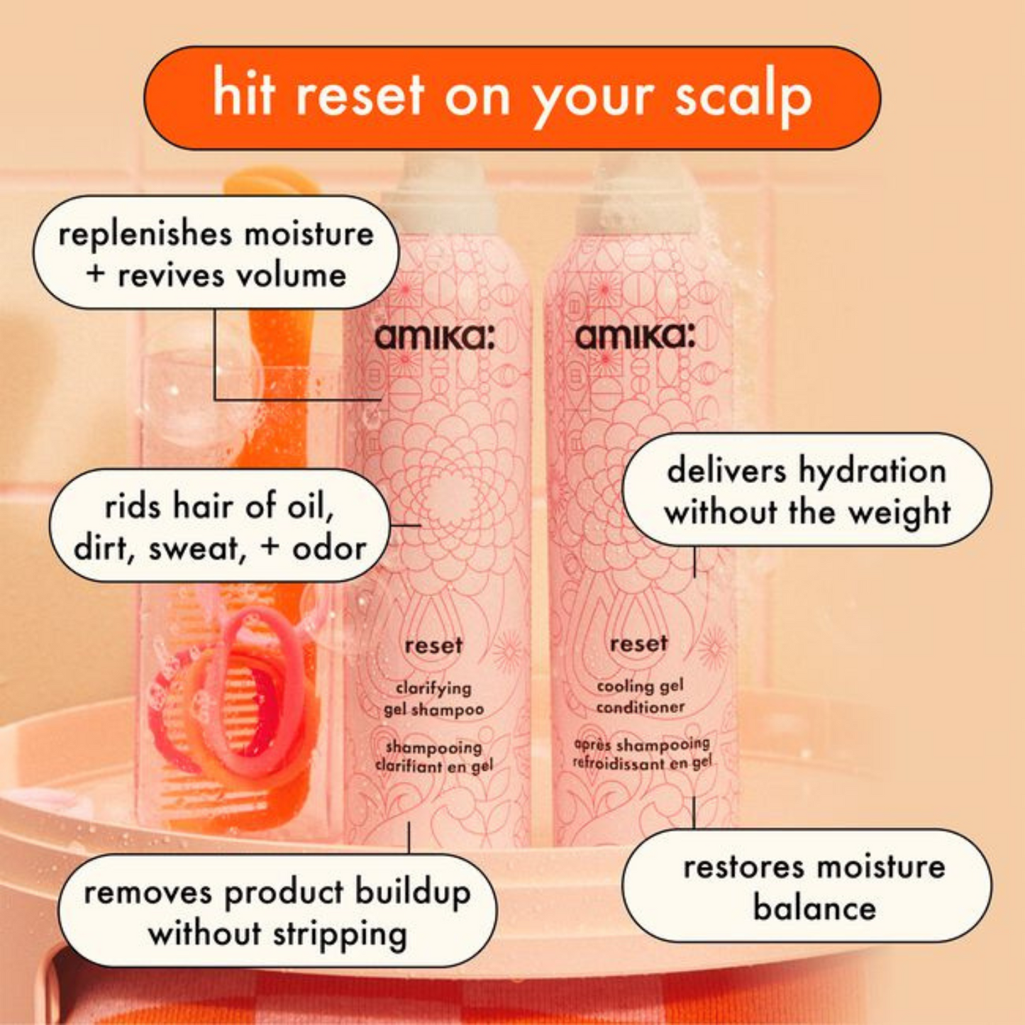amika - Reset Clarifying Gel Shampoo