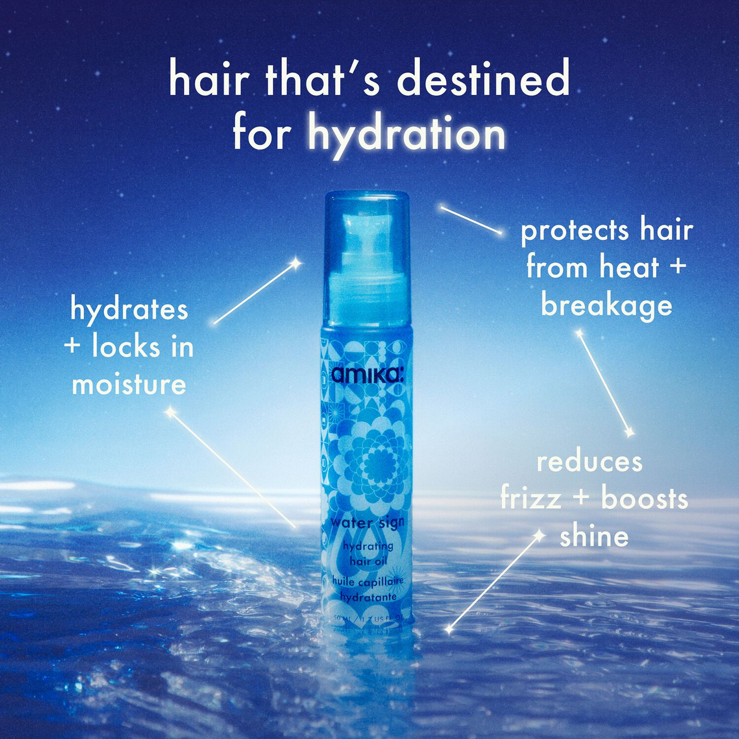 amika - Water Sign Hydrating Hair Oil