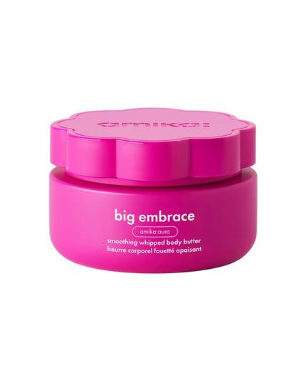 Hug skin in hydration with this nourishing body butter formulated with a luxurious, rich whipped texture and amika's iconic warm fruity floral scent. Skin barrier-supporting ceramides, replenishing shea butter, and gentle-yet-effective smoothing acids give dull, dry skin the TLC it deserves. Perfect for upgrading your client's everything shower, or treating yourself.