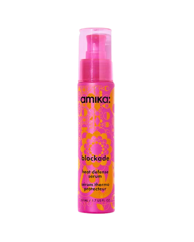 Meet the heat protectant stylists swear by. Blockade protects hair from heat up to 450°F,* smooths frizz + adds shine in one multitasking oil serum. Ideal for all hair types—especially medium to thick hair—reach for it before the blowout, ahead of hot tools, and again for glossy finishing touches.