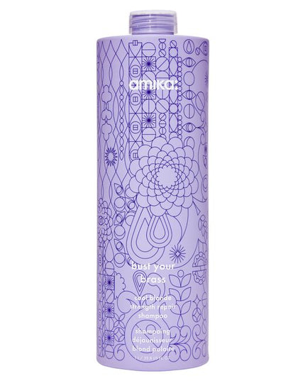 A blonde's best kept secret.

This ultra-violet shampoo tones brassy hues and is clinically proven to strengthen and hydrate damaged hair.