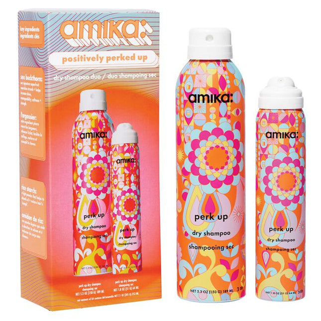 Positively Perked Up Set Includes:

(1) - Perk Up Dry Shampoo, 5.3 oz.
(1) - Perk Up Dry Shampoo, 1.8 oz.