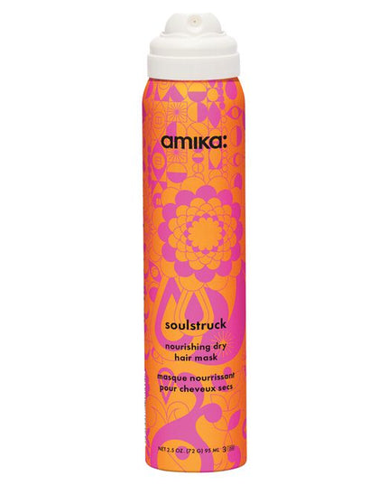 Soulstruck Nourishing Dry Hair Mask is your shortcut to soft, moisturized hair in seconds. This mess-free, leave-in spray mask softens and reinforces hair fibers with strengthening vegan silk protein and sea buckthorn—delivering results that are as soft as they are strong. Its weightless, aerosol formula gives hair a stroke of nourishment, softness, and strength without a wash and without any buildup.