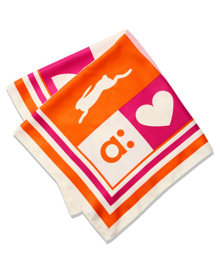 A distinctive pattern and can be used in various ways, such as in the hair or tied to a bag.