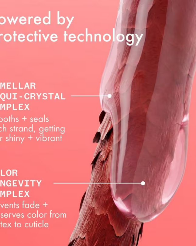 This clinically proven treatment prevents color fade for up to 40 washes and delivers 5.2x stronger hair with 81% less breakage.* Lightweight leave-in formula features 450°F heat protection, so your client’s color stays protected against UV exposure, pool days, and common color faders. Plus, it leaves hair moisturized and shiny so their color looks even more vibrant. Give your clients always-on protection for always-vibrant color—long after they've left the salon.