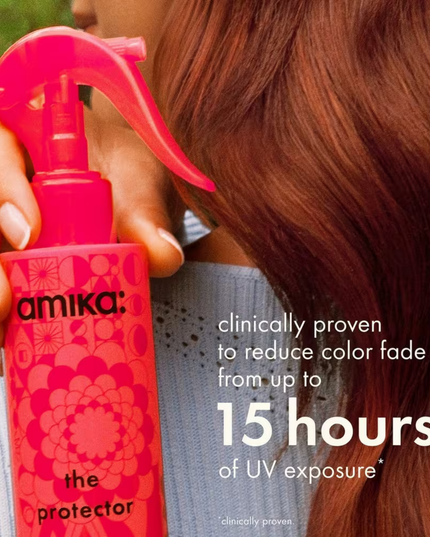 This clinically proven treatment prevents color fade for up to 40 washes and delivers 5.2x stronger hair with 81% less breakage.* Lightweight leave-in formula features 450°F heat protection, so your client’s color stays protected against UV exposure, pool days, and common color faders. Plus, it leaves hair moisturized and shiny so their color looks even more vibrant. Give your clients always-on protection for always-vibrant color—long after they've left the salon.