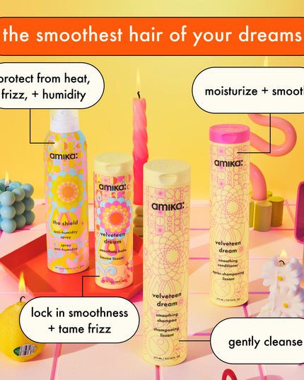 Tame frizz into submission and lock in soft-smoothness, so humidity can't undo what you've done to your 'do.