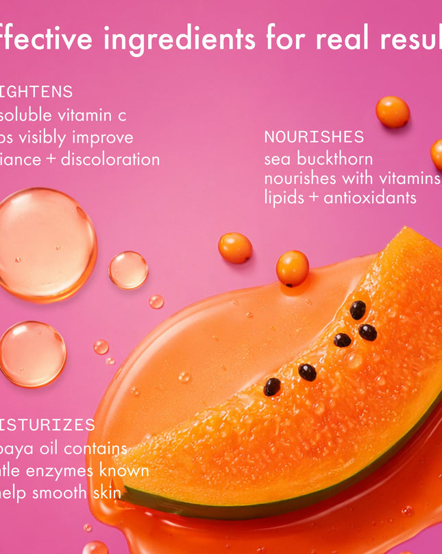 A clinically proven, fast-absorbing body oil with oil-soluble vitamin C that fades discoloration and evens skin tone* for a more radiant, all-day glow.